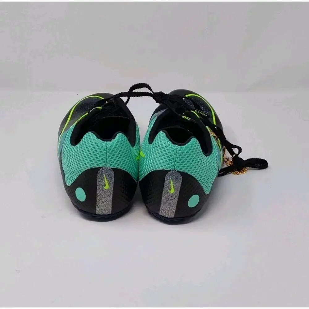 Nike Zoom Rival Sprint Track Spikes Black Green Blue Sz 7 Women/5.5 Men - Picture 5 of 16